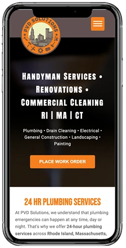 handyman website mobile